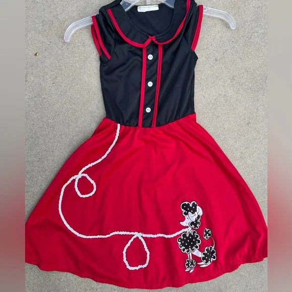 Halloween kids poodle skirt 50’s dress - Picture 1 of 5